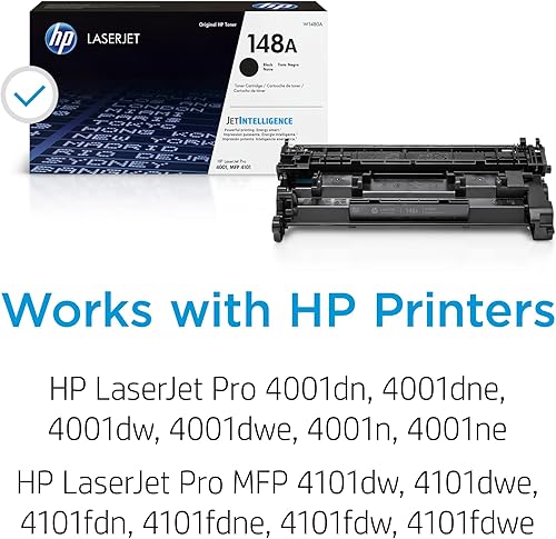 Miniatura 2 de Cartucho de tóner HP 148A negro para LaserJet | Este cartucho funciona con LaserJet Pro 4001, MFP 4101 | W1480A
