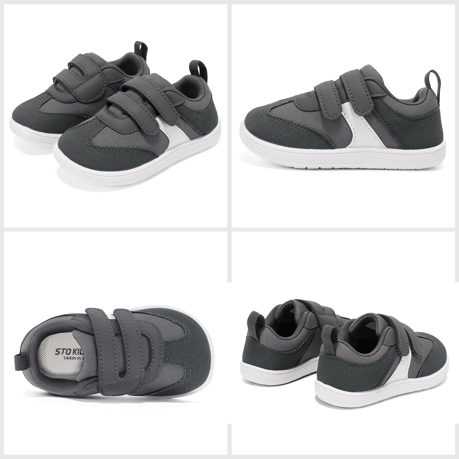STQ KIDS Chaussures Barefoot Enfant Mode Basket Enfant Garcon Fille Respirant Antidérapant Chaussure Premier Pas Bebe Minimalistes pour à La Course et à La Marche