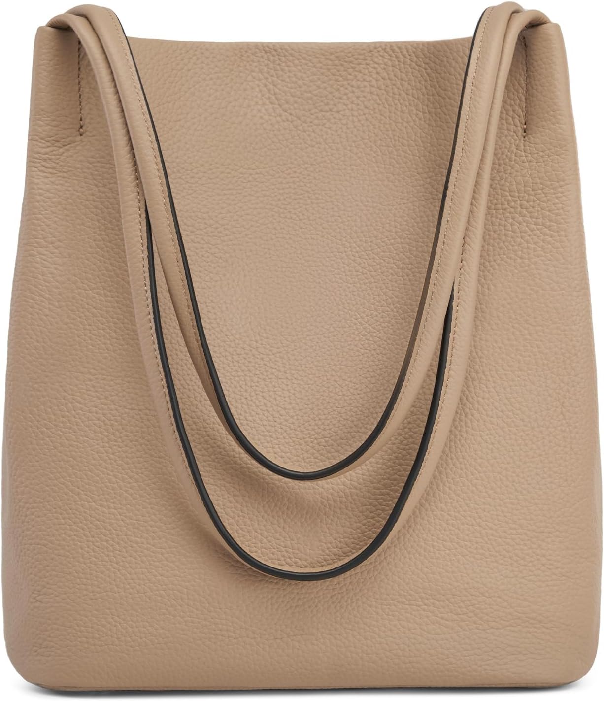 Kattee Women Soft Genuine Leather Totes Shoulder Bag Purses and Handbags with Top Magnetic Snap Closure - Image 7