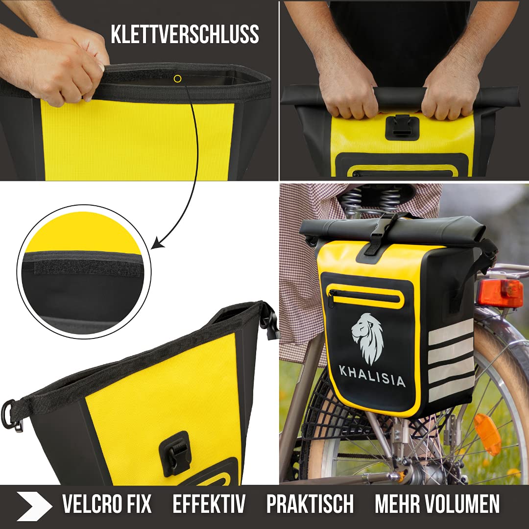 Fahrradtasche für Gepäckträger, wasserdicht, herausnehmbare Laptop-Tasche, mit Rucksack-Funktion - Ideal für Pendler & Outdoor-Abenteuer