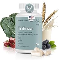 Vista 10 de Houston Enzymes TriEnza - Suplemento enzimático digestivo para gluten, caseína, soja, proteínas, carbohidratos, grasas y polifenoles, enzimas