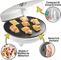 Vista 2 de Mini waflera de camiones de construcción - Haz 7 panqueques diferentes con forma de vehículos 3D con un bulldozer, una carretilla elevadora y más