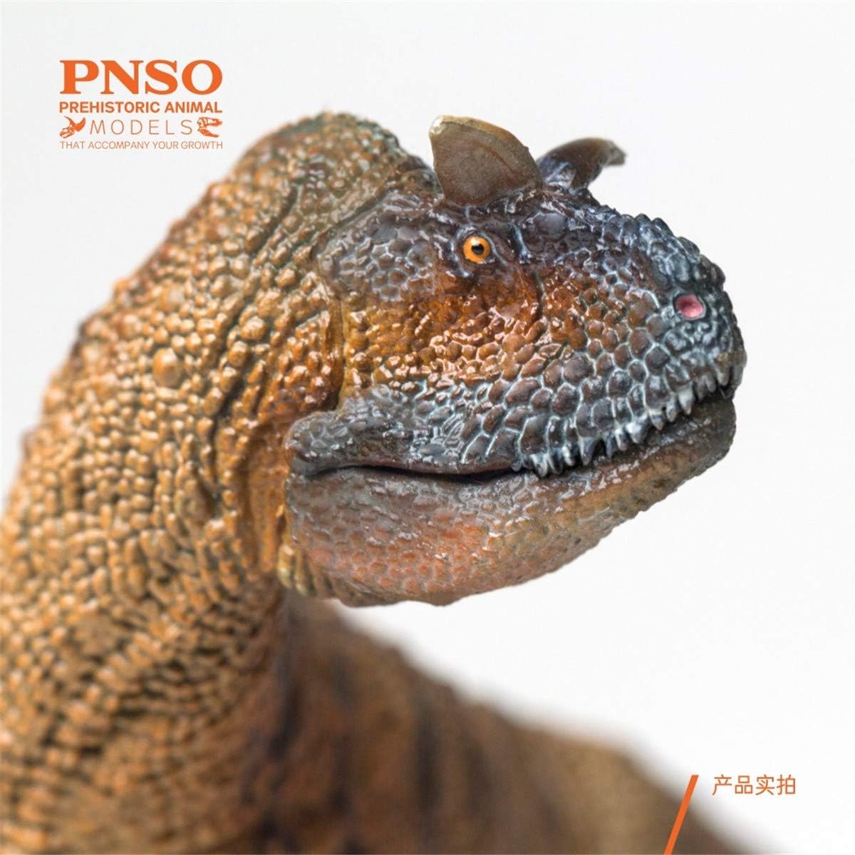 PNSO Carnotaurus Domingo Figure Realistic Ceratosauria Abelisauridae Dinosaur PVC Collector Toys Animal Art Model Decoration Gift for Adult