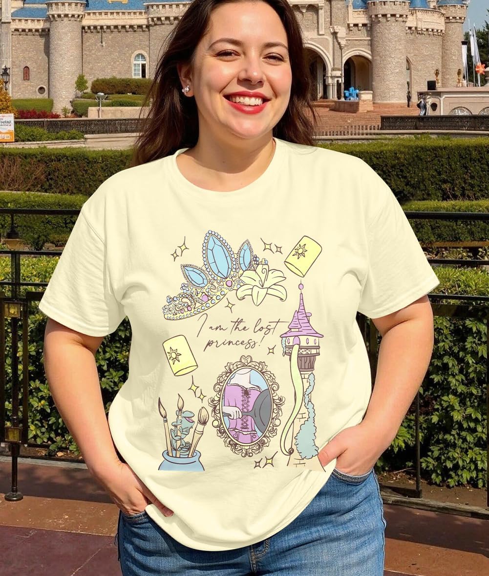 Magical Shirt Women Oversized Princess T-Shirt Magic Kingdom Shirts Family Holiday Vacation Castle Tee Tops - Image 5