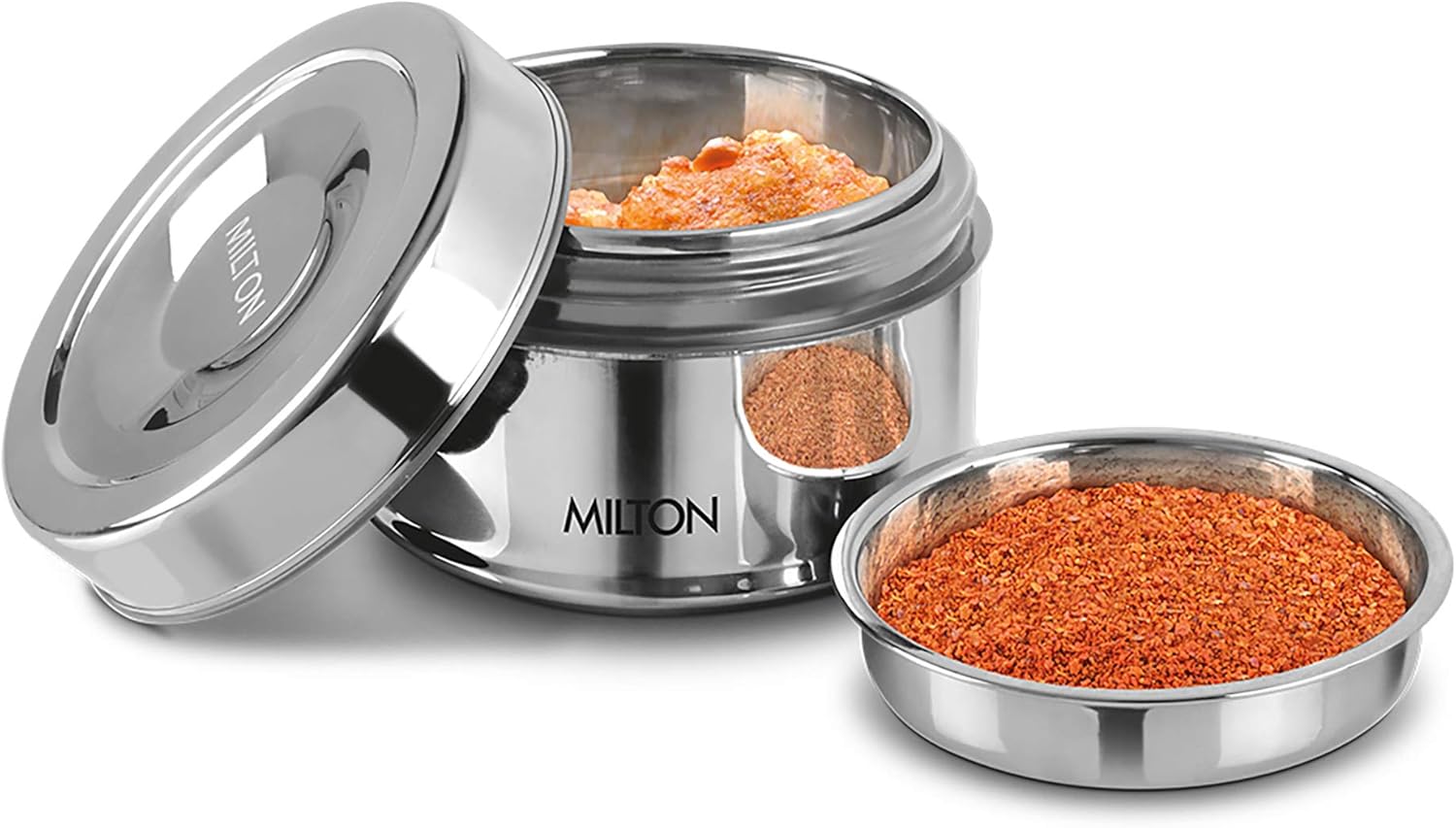 Amazon｜Milton Steel Snack ステンレススチール ティフィン 700ml スチールプレーン｜保存容器 オンライン通販