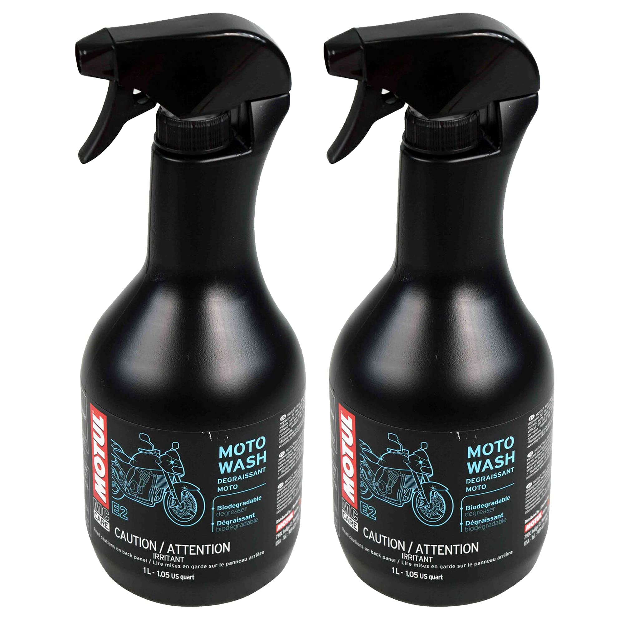 Newparts MC CARE E2 MOTO WASH NA Spray Degreaser Corrosion resistant 2L Degreaser 2 x 1L