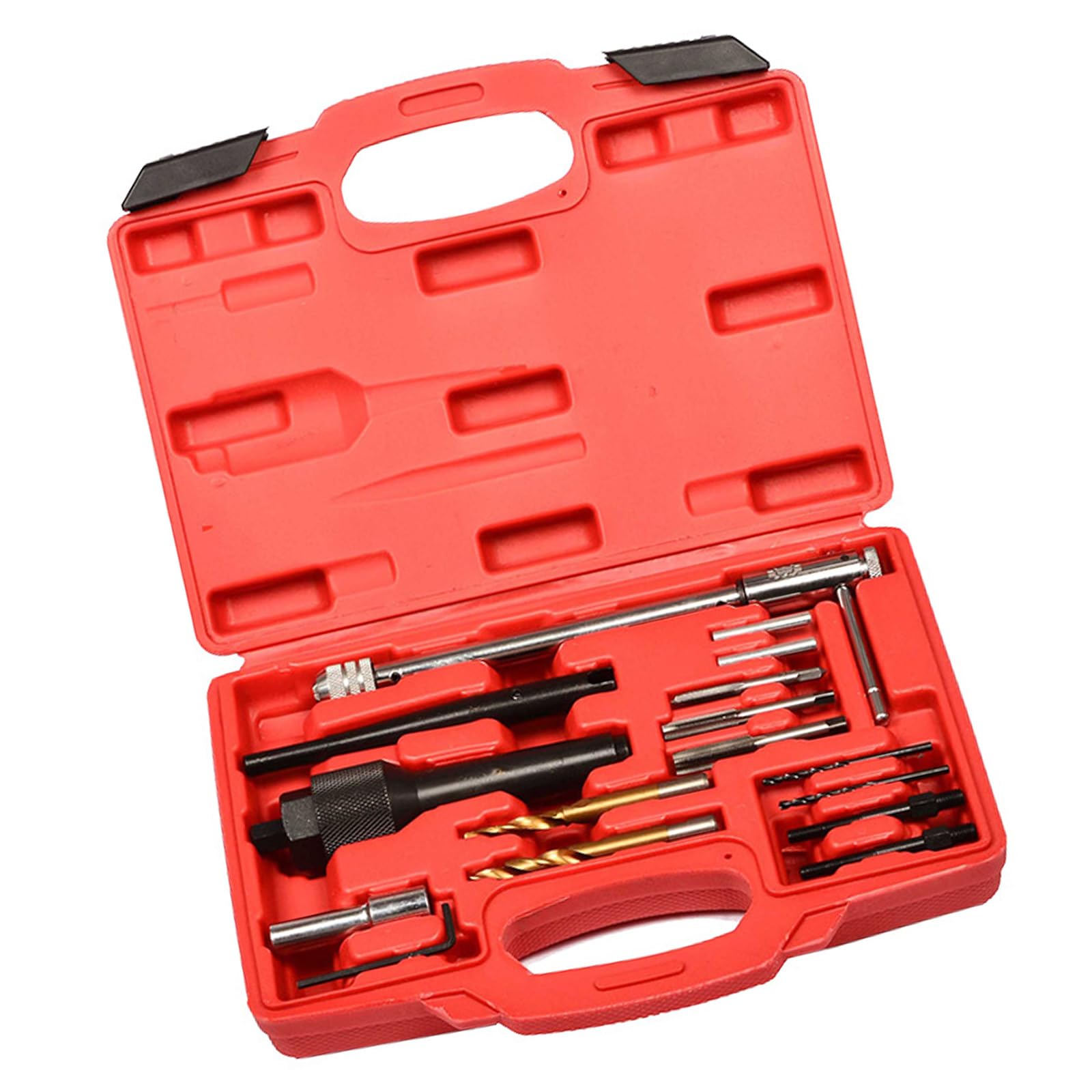 Extracteur de bougies de préchauffage cassées lot de 16 outils acier au carbone mécanique