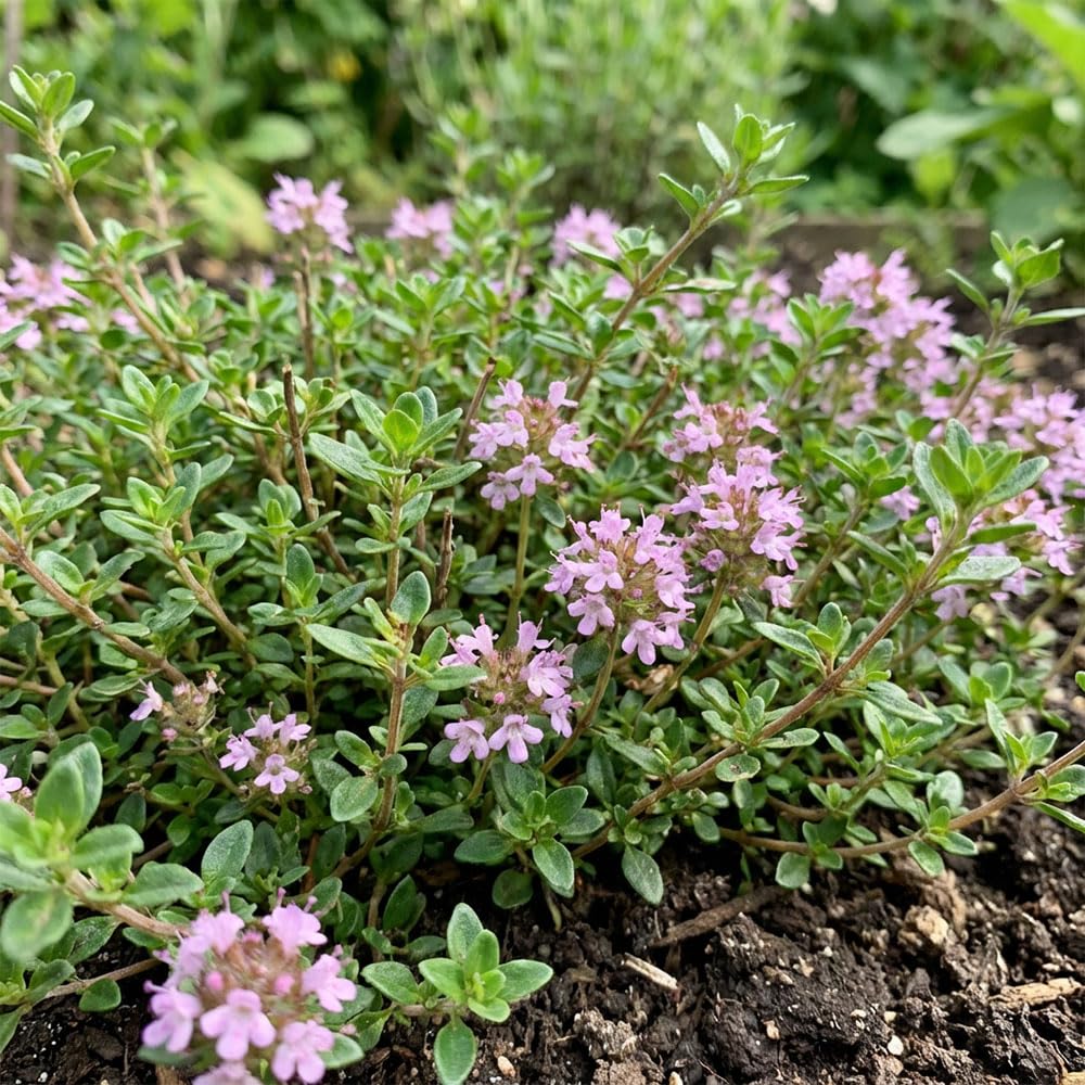 Thyme Herb Seeds – Aromatic Low Growing Perennial Herb – All Year Cropping – Rich in Vitamins A, C & Iron – Ideal for Cooking, Pots & Garden Borders