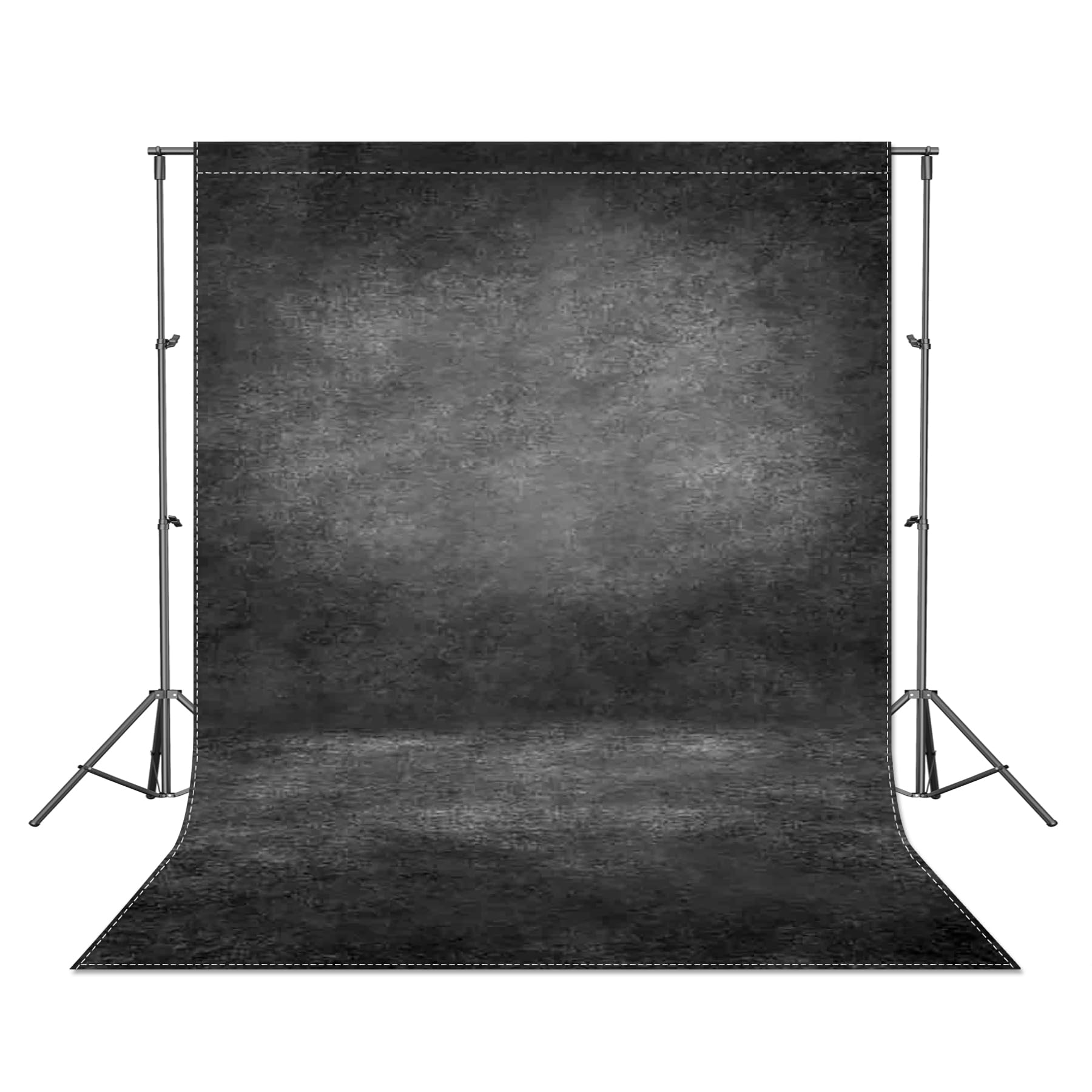 Fond pliable abstrait de qualité supérieure Luminora toile de fond noir en polyester - 8