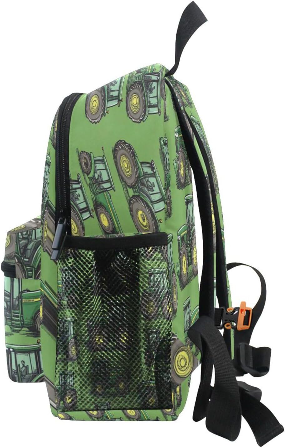 Childish Tractors Green Toddler Backpack Birthday For Boys Girls Durable Kids School Book Bag