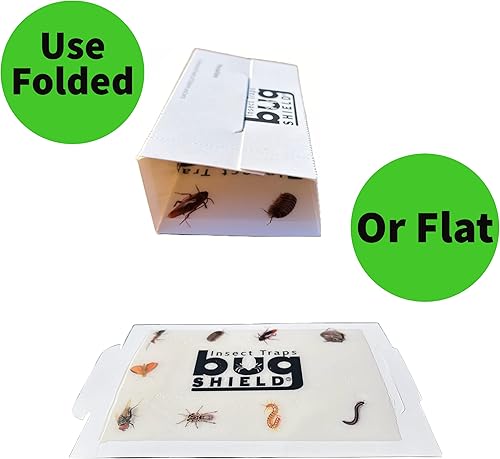 Miniatura 3 de Bug Shield - Trampas adhesivas de pegamento para 36 tableros de pegamento, todo tipo de incetes, arañas, cucarachas, hormigas, grillos de cueva y