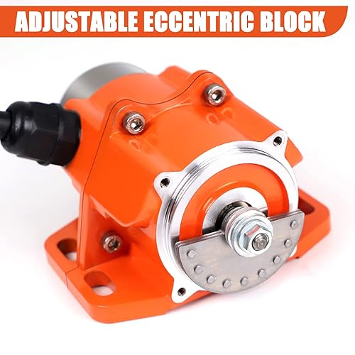 Miniatura 5 de TOAUTO Motor vibrador de hormigón 30W monofásico CA 110V 3600rpm caja de aleación de aluminio motor vibratorio para mesa agitadora