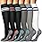 Copper Compression Socks for Women & Men (6 pairs) - Best Support for Nurses, Running, Hiking, Recovery