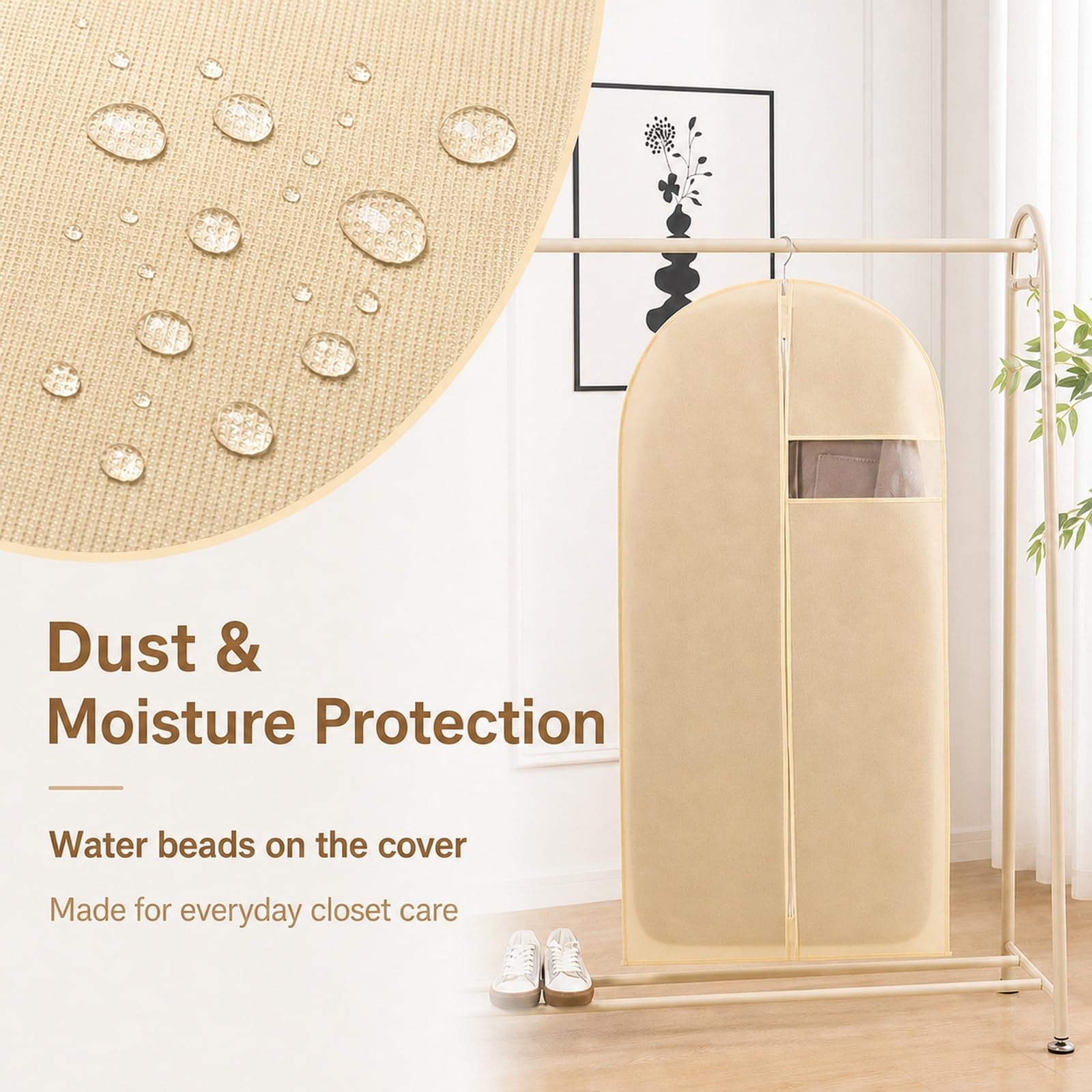 Funda Traje Transparente Bolsas Guardar Ropa Fundas Ropa Transparente Funda Ropa Armario Fundas para Trajes Fundas Translúcidas Ropa Antipolvo Fácil Limpiar para Camisas y Abrigos