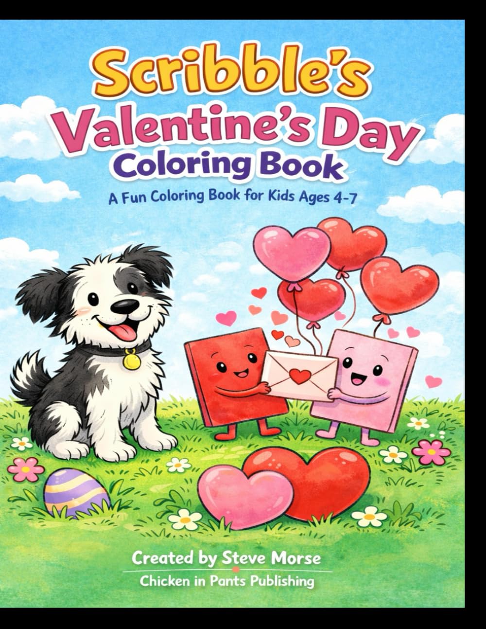 Scribbles Valentine's coloring book (Scribble reads his favorite books)