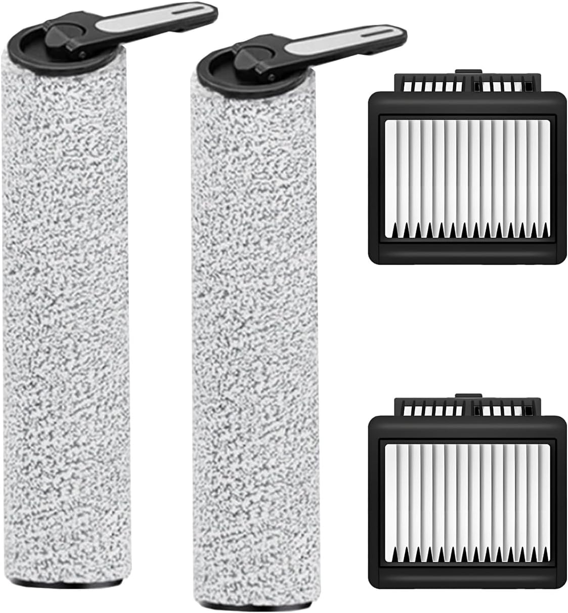 Replacement Accessories kit for Dreame k10 / k10 Pro Wet Dry Vacuum Cleaner, 4 Pack pats: 2 Main Brush, 2 Hepa Filters, Spare Attachments