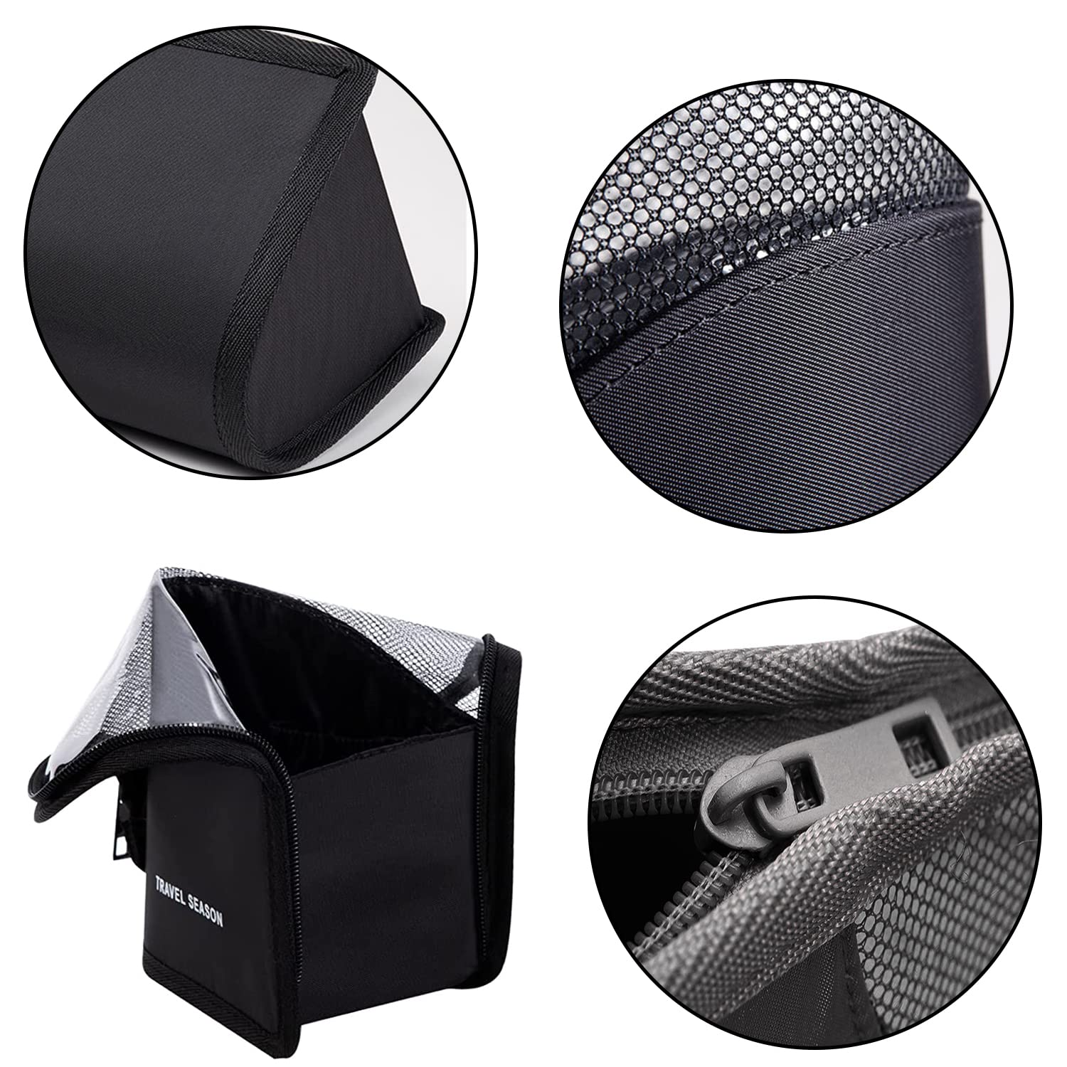 Makeup Brush Bag, Multi Function Cosmetic Bag, Portable Travel Wash Bag, Large Capacity Storage Bag - Image 3