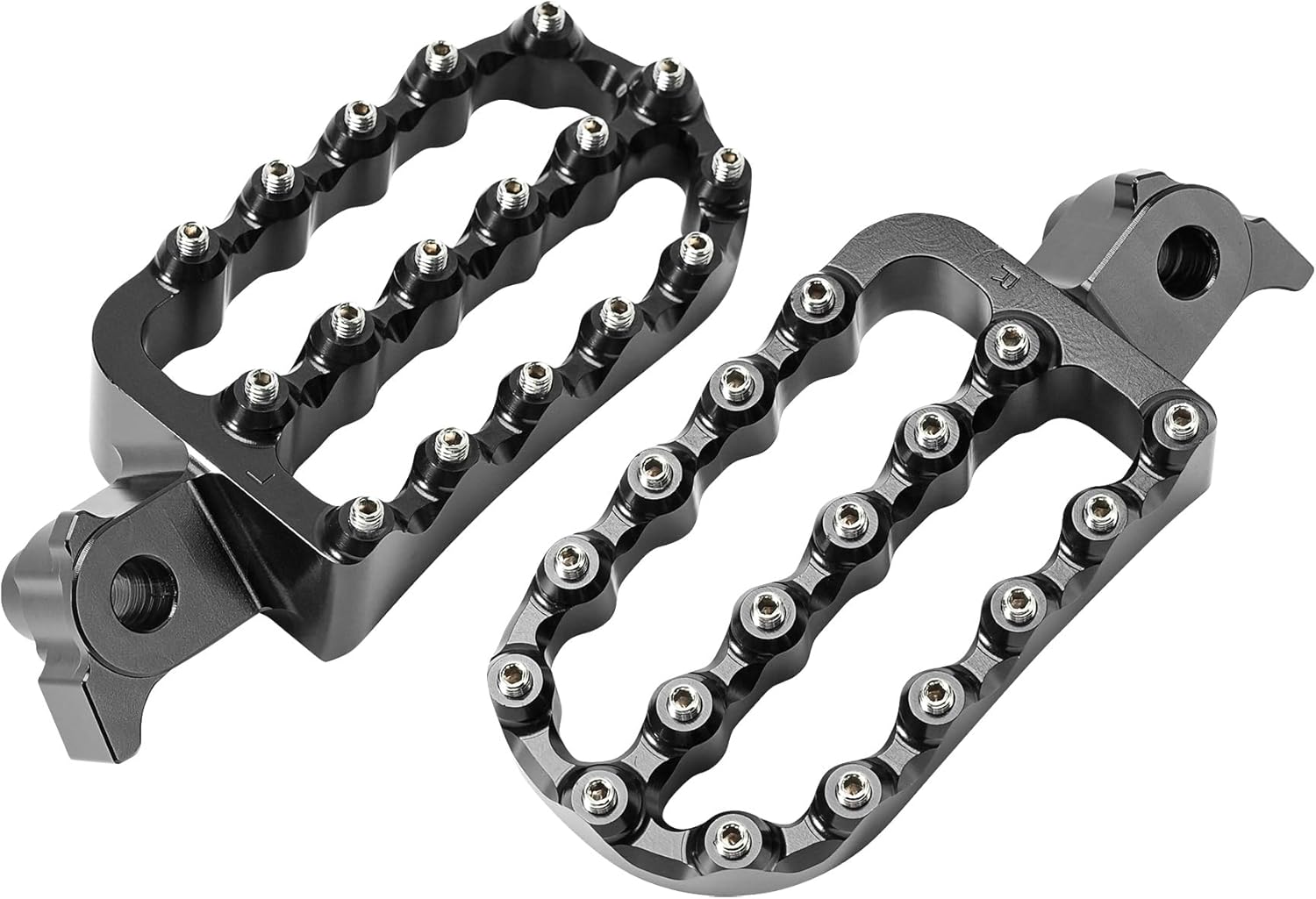 Aluminum Enlarged Footpegs Foot Pegs Pedals Pads Footrest Compatible with Yamaha Tenere700/XTZ 700 2019-2024,Tenere 700 Rally Edition 2020-2024,Tenere 700 Accessories,Black