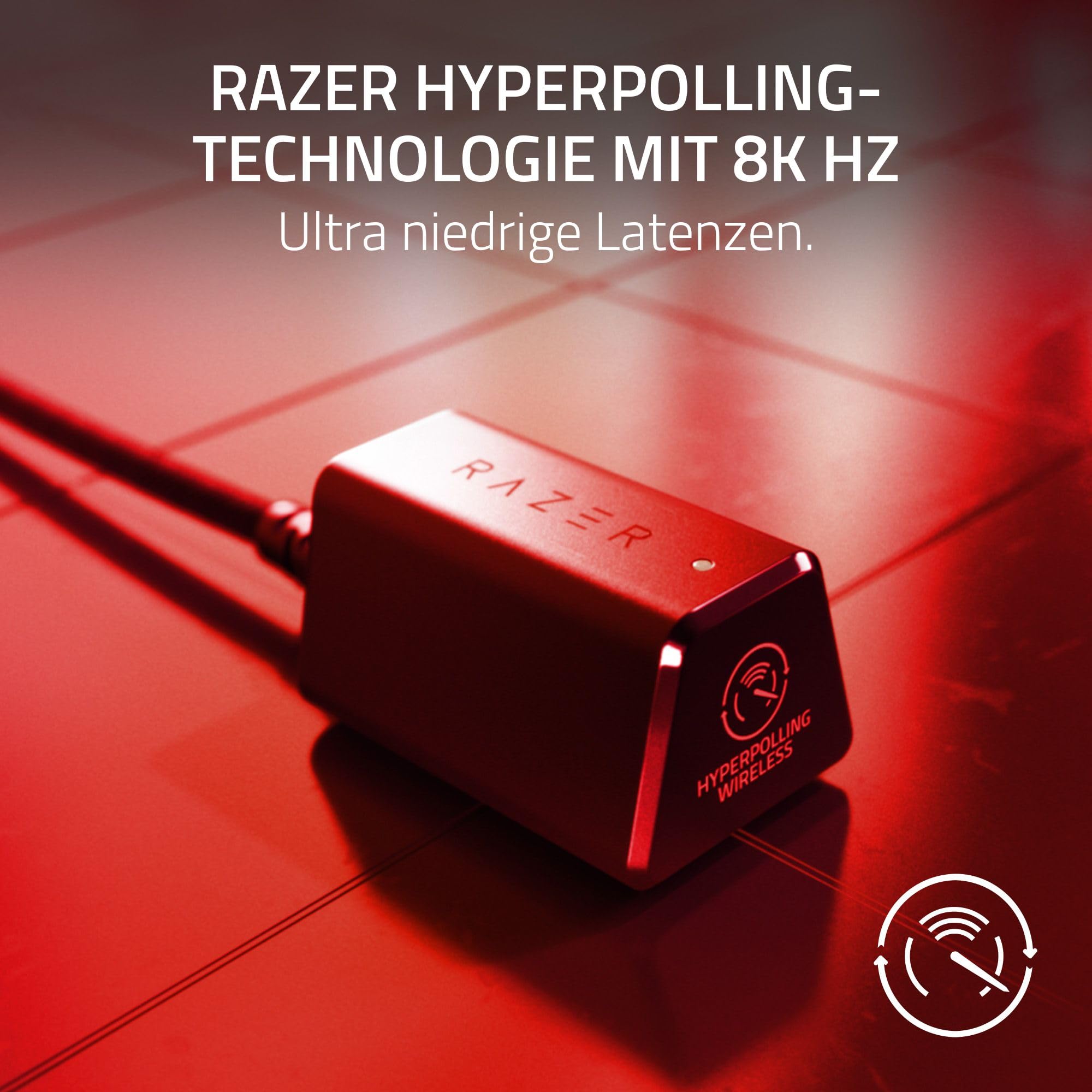 Razer Viper V3 Pro Faker Edition - Ultraleichte kabellose Esports Gaming-Maus - 8K Hz HyperPolling (54g leichtes Design, Focus Pro Sensor 35K DPI, HyperSpeed Wireless, 95 Stunden Akkulaufzeit) Faker