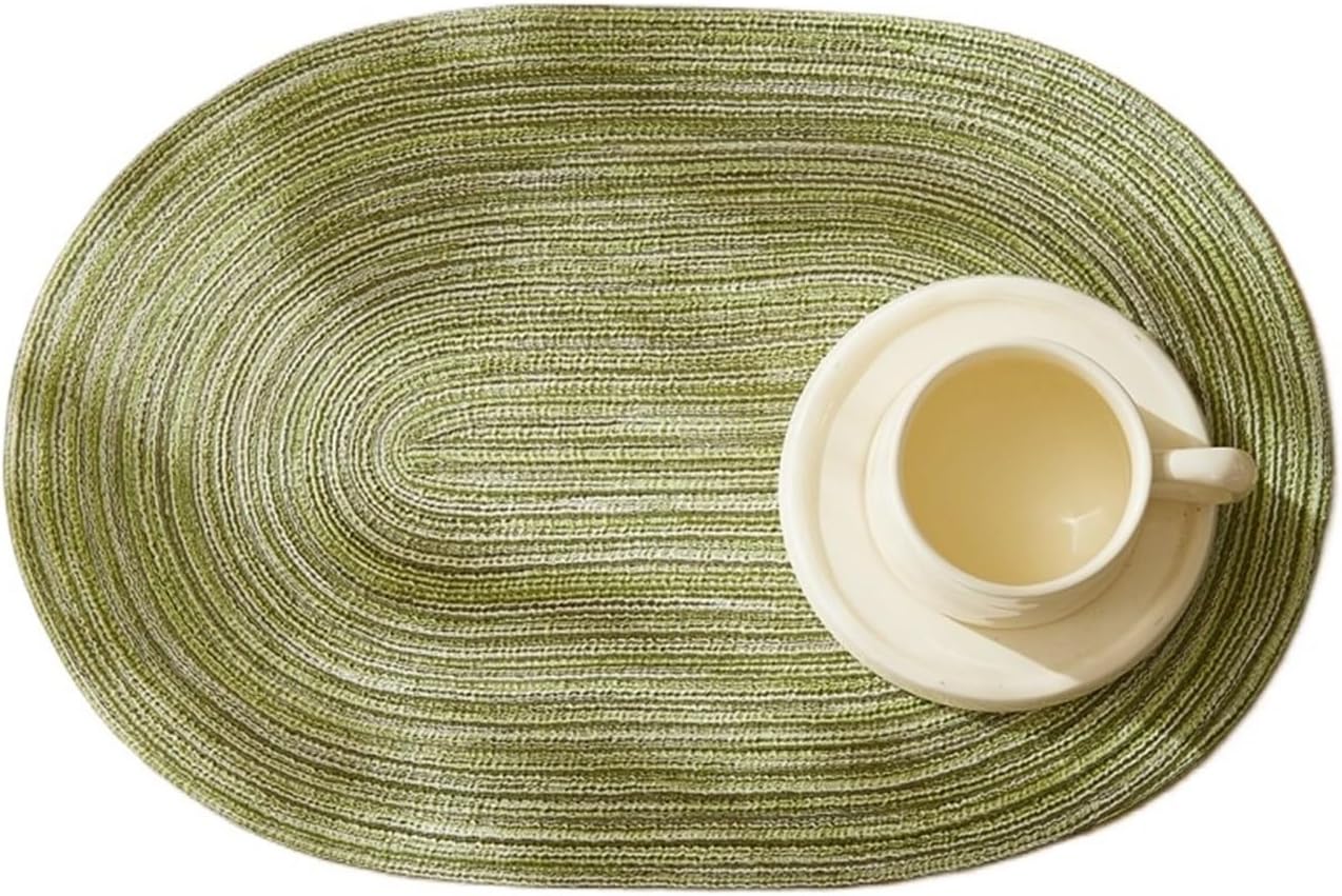 Placemats Set of 4,Heat pad,Place Mat Washable Table Mats for Kitchen Dining Table Mixed Color Non-Slip Place mats(Brown)