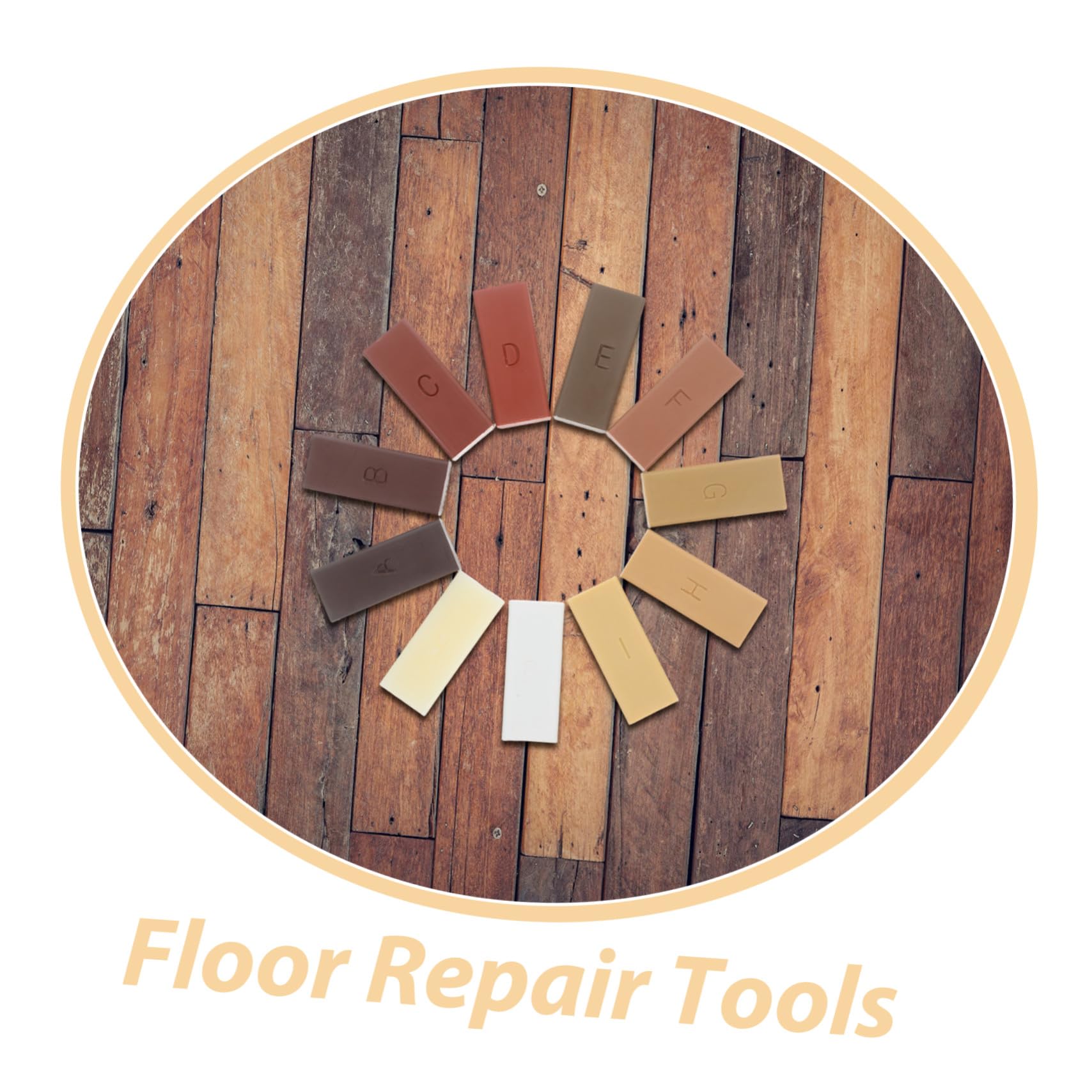 33 Teiliges Holz Reparaturwachs für Vinylboden Farbige Wachsklötze zur Einfachen Reparatur von Kratzern Rissen und Flecken Parkett PVC Linoleum Möbeln Türen und Treppen