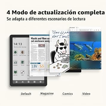 Bigme B6 Color E-Reader, E-Ink eBook Reader 6 Inch Color eReader Digital eBook Tablet with Android 14, 2G+32GB, Adjustable Front Light, Android eReader Device with Audiobook, Black