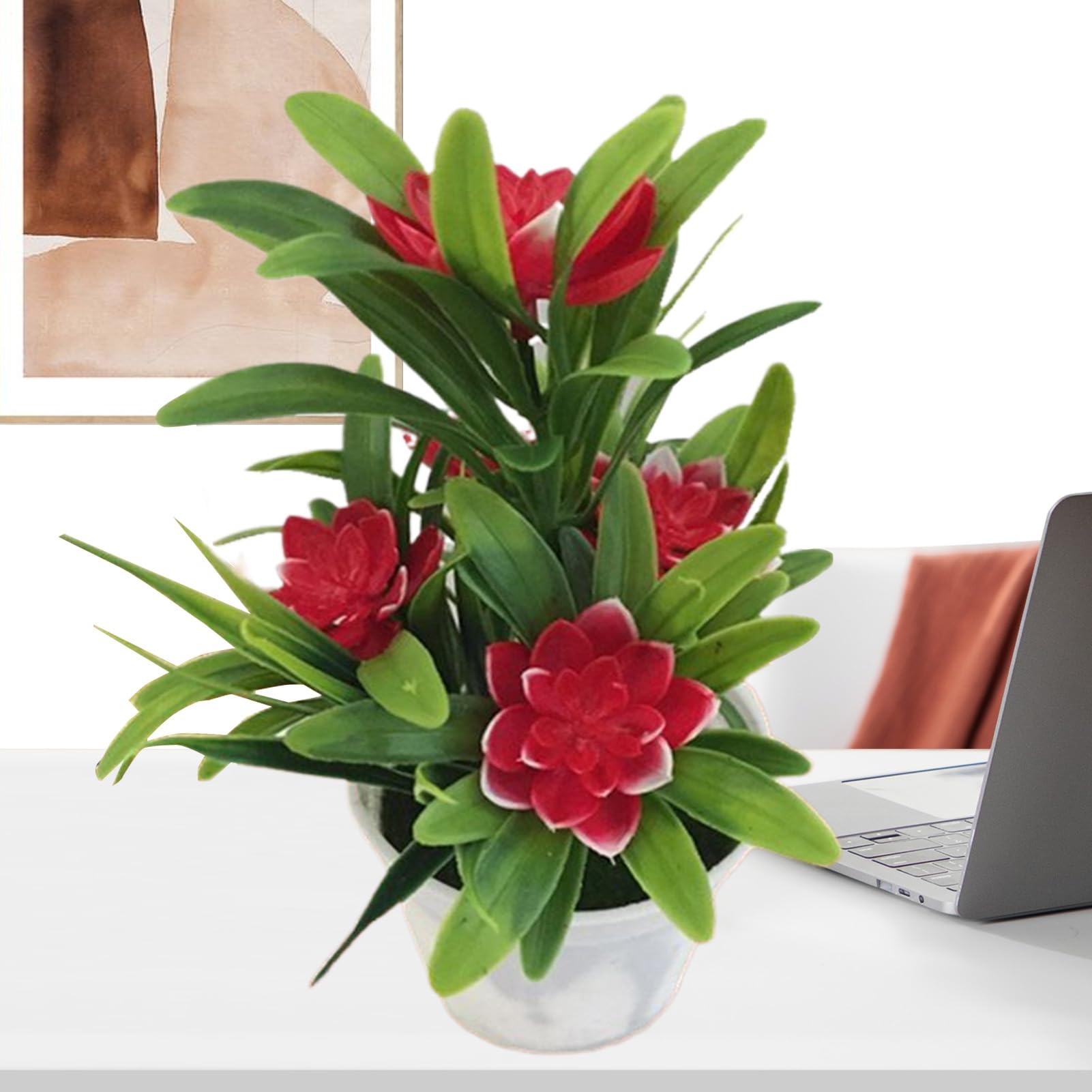 Fleurs Décoratives De Plantes En Pot Fleur Artificielle En Soie Pour Salon Chabre Salle à Anger