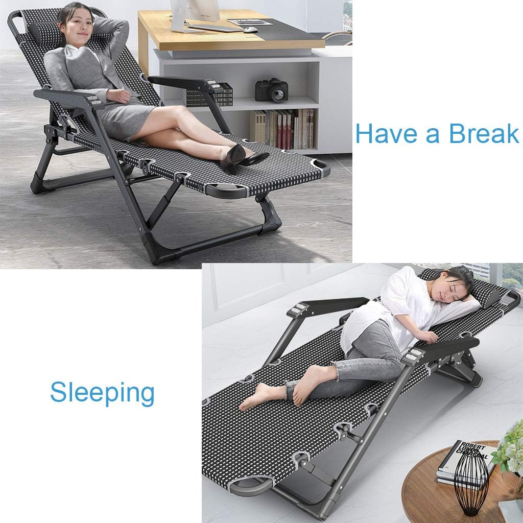 Outdoor Sun Lounger Recliner Chairs Leisure Folding Reclining Chair Adjustable Backrest Portable Garden Chair for Outdoor Patio, Camping, Beach, Deck Max.200 kg