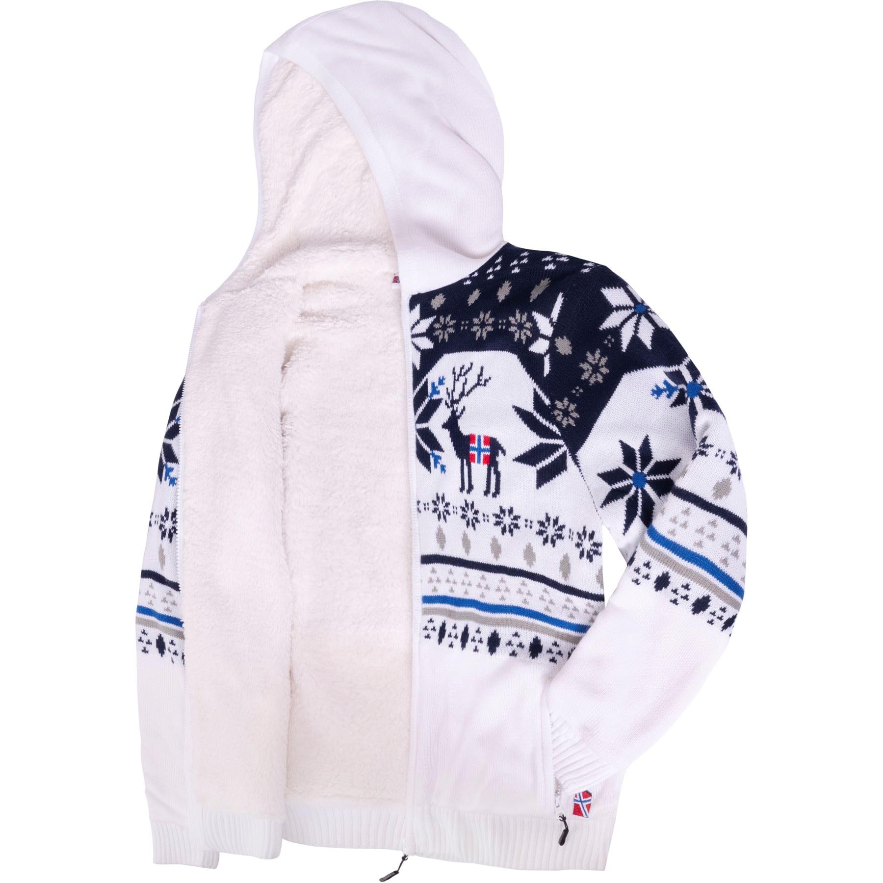 Nebulus Herren Jacke NORON, mit Kapuze, schicker Pullover im Norweger-Style