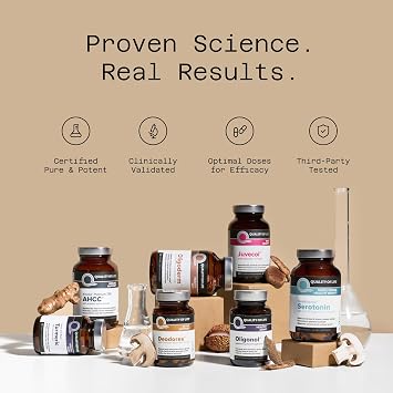 Quality of Life Pure Balance Serotonin PremiumHelps Boost Serotonin & Cortisol Levels - Includes 5-HTP, Venetron, Sensoril, Vitamin D3 & L-Theanine60 Capsules