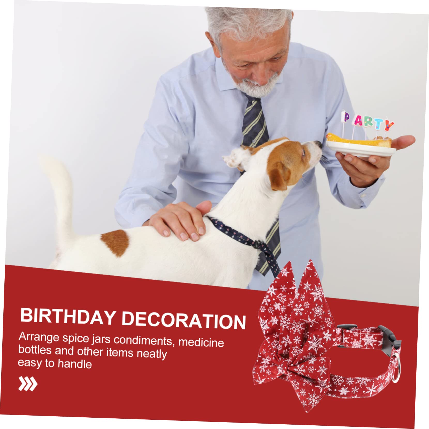 Didiseaon Collier pour Chat avec Nœud Décoratif Accessoire de Noël pour Animaux Collier de Noël Ajustable pour Chat