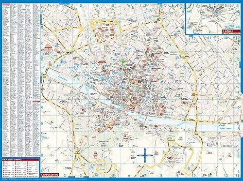 Laminated Florence Map By Borch (English Edition) #TOP6