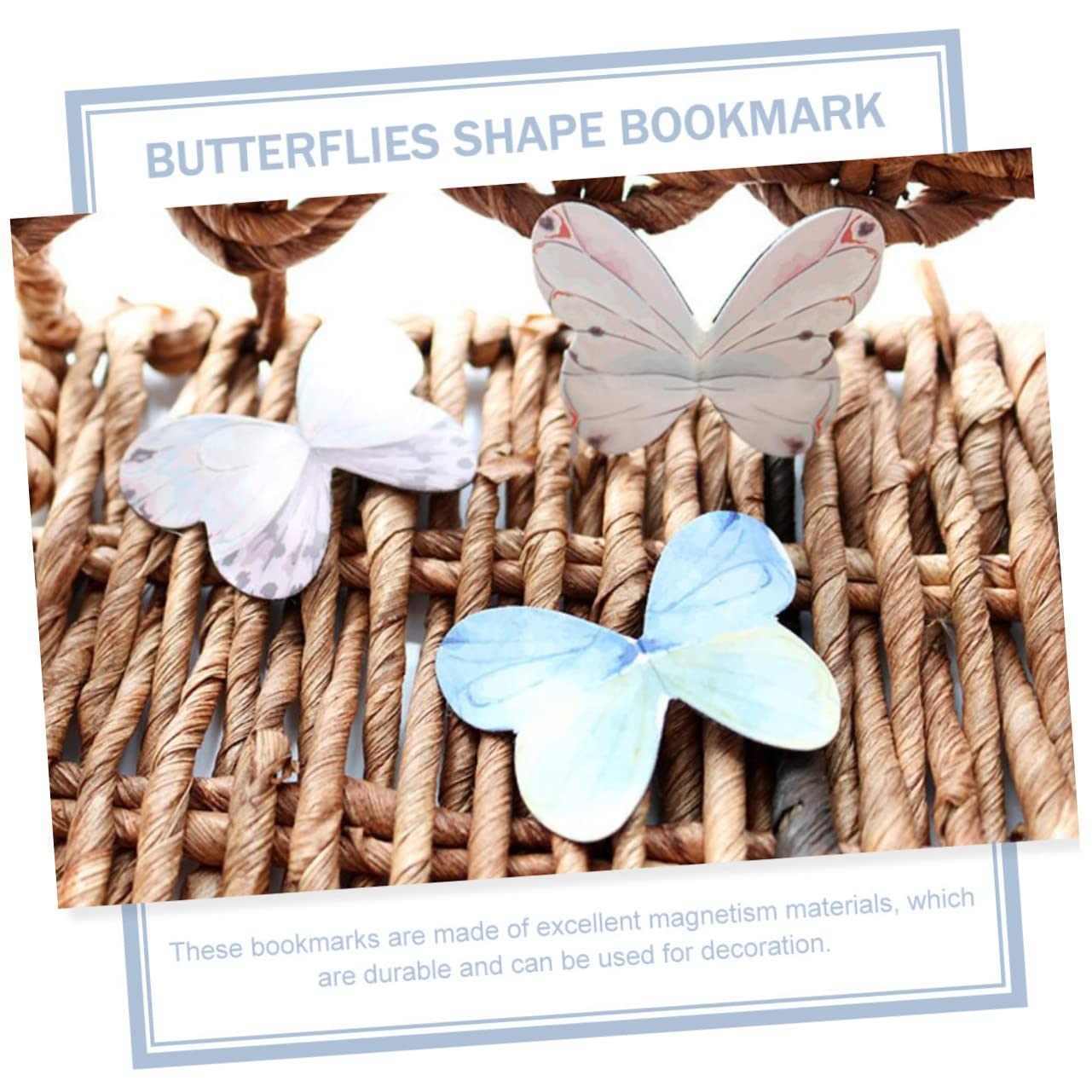 EXCEART 60 Piezas Titular de marcador de marcador de página de mariposas marca de página del estudiante marcadores magnéticos clips de página diseñados mariposas pequeño y fresco