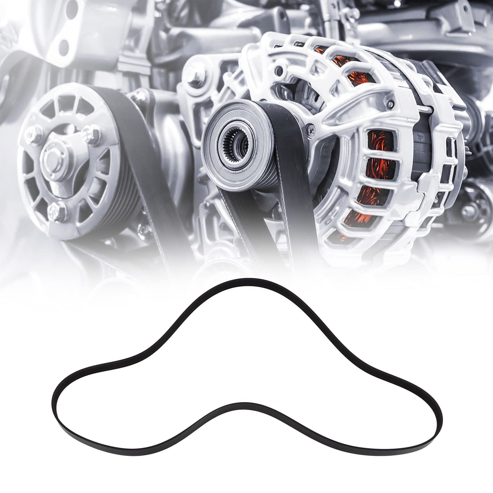Aramox Courroie Serpentine, 7PK1940 Remplacement de Tension Forte Flexible pour Scion TC 2.4L 2362CC L4 GAS DOHC à Aspiration Naturelle