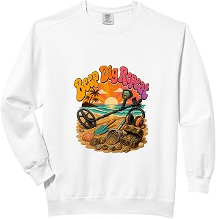 Metal Detecting Detector Detectorist Treasure Hunter Men Comfort Colors Adult Sweatshirt