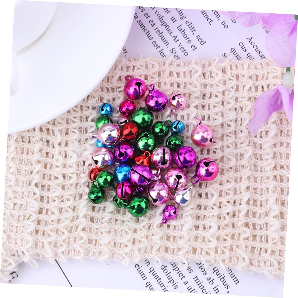 Ciieeo Metal Christmas Bells 300 Pcs Assorted Sizes Jingle Bells for Home Decor Craft Projects