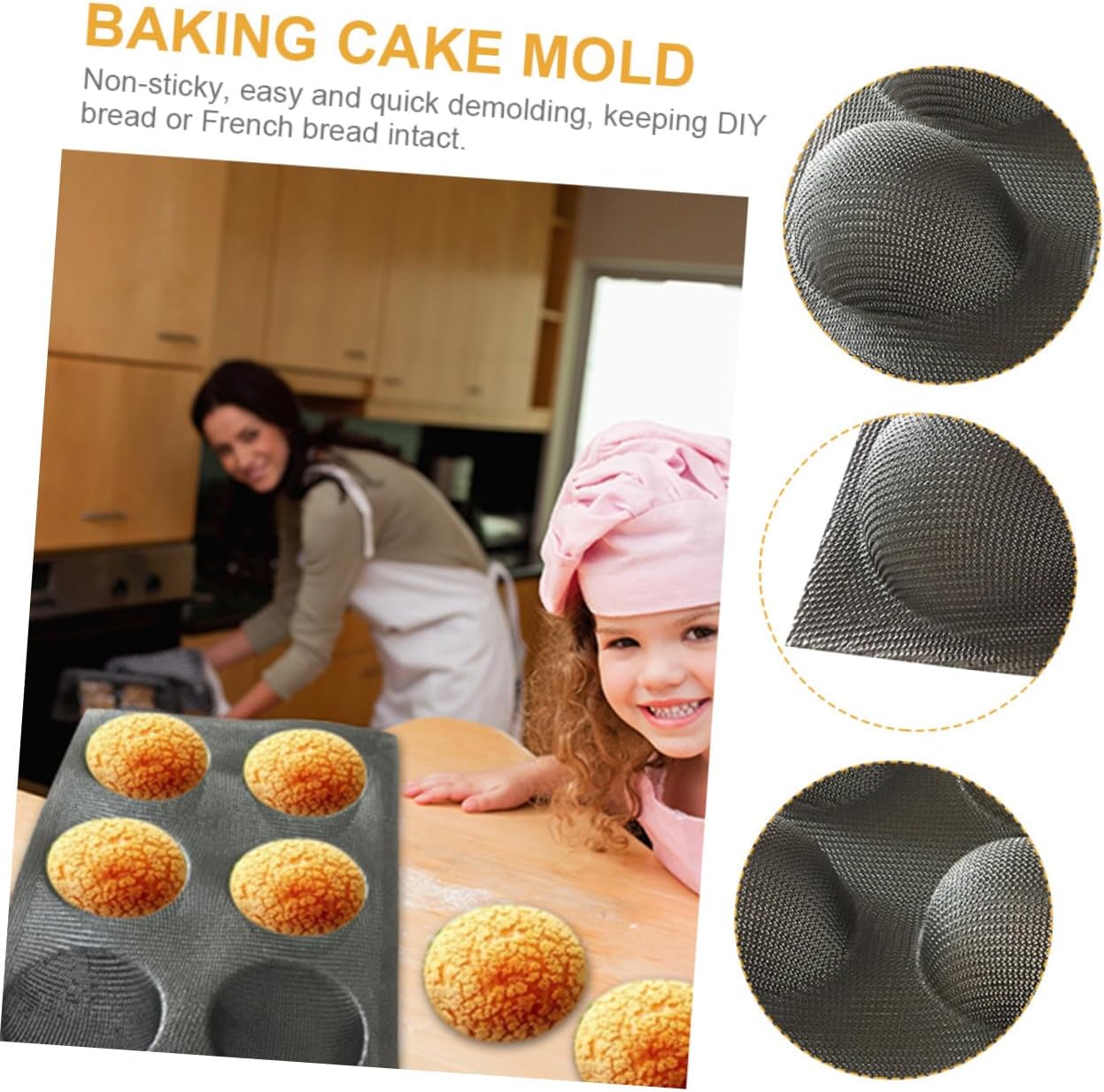 Silicone Bread Baking Mold Non-stick Loaf Pan Loaves for Bakery Supplies Bread Making Tools Supplies