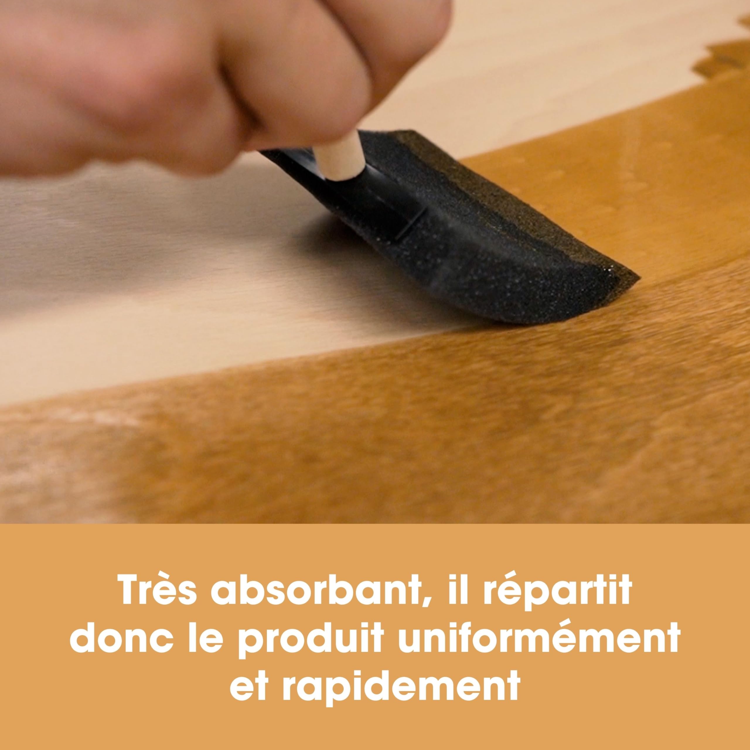 Lot De 4 Pinceaux éponges Lavables - Manche En Bois, 4 Tailles, Pour Peinture, Teinture, Nettoyage