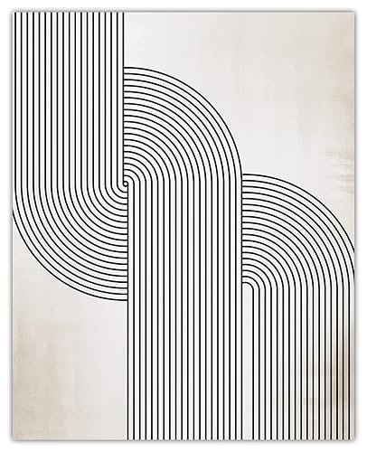 Miniatura 1 de Mid Century Modern Lines Abstract Wall Art Minimalist, Aesthetic & Boho Wall Art for Home, Office, Bedroom & Living Room Decor  Unframed Posters