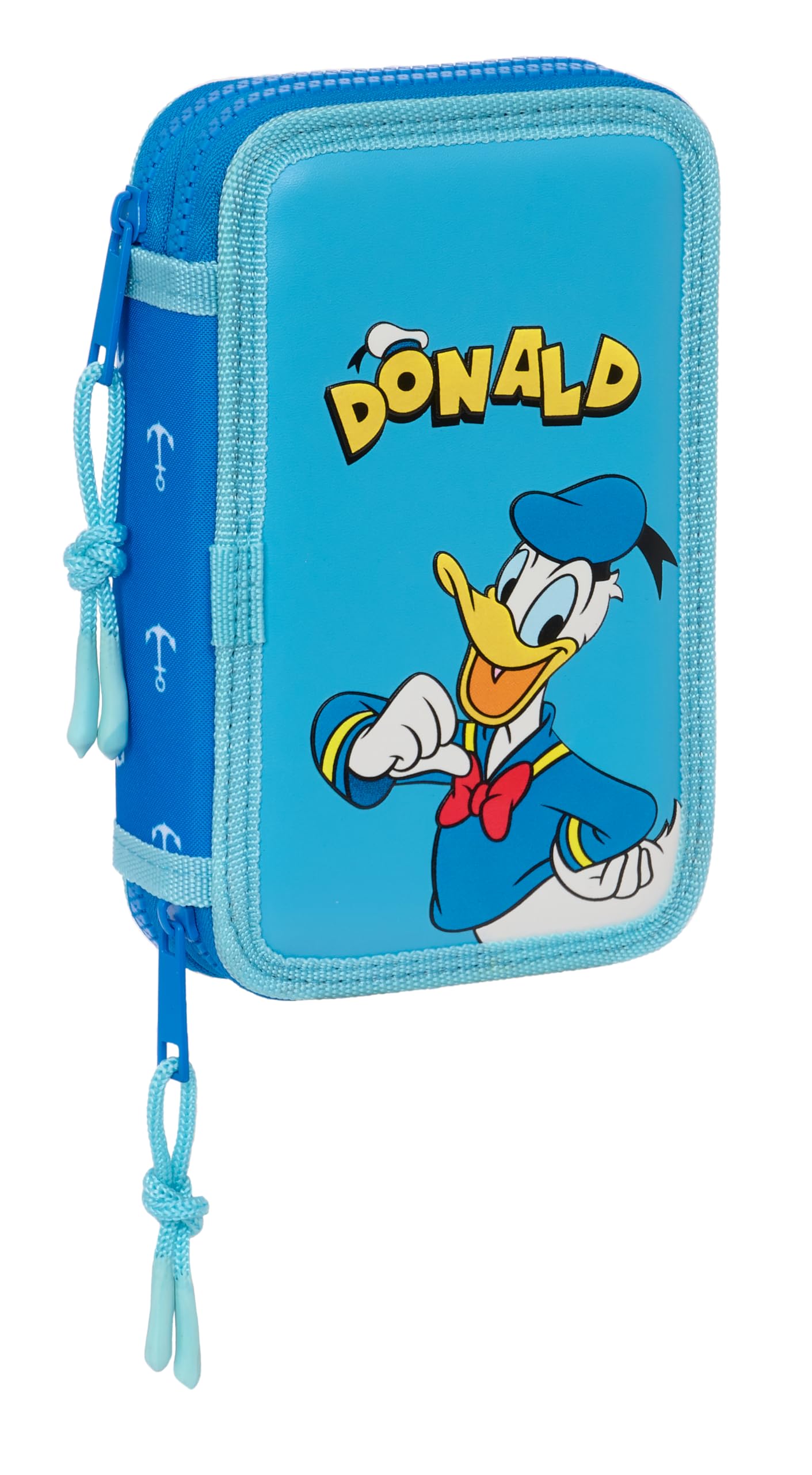 Safta Donald Children's School Pencil Case, Pencil Case with Colours, with 28 Tools Included