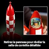 LEGO Ideas Tintin Moon Rocket - Spaceship Model Kit for Adults - Display Set w/ 5 Minifigures & Snowy Dog Figure for DIY Desk Decor - Nostalgic Gift Idea for Comic Book Fans - 21367 - 5