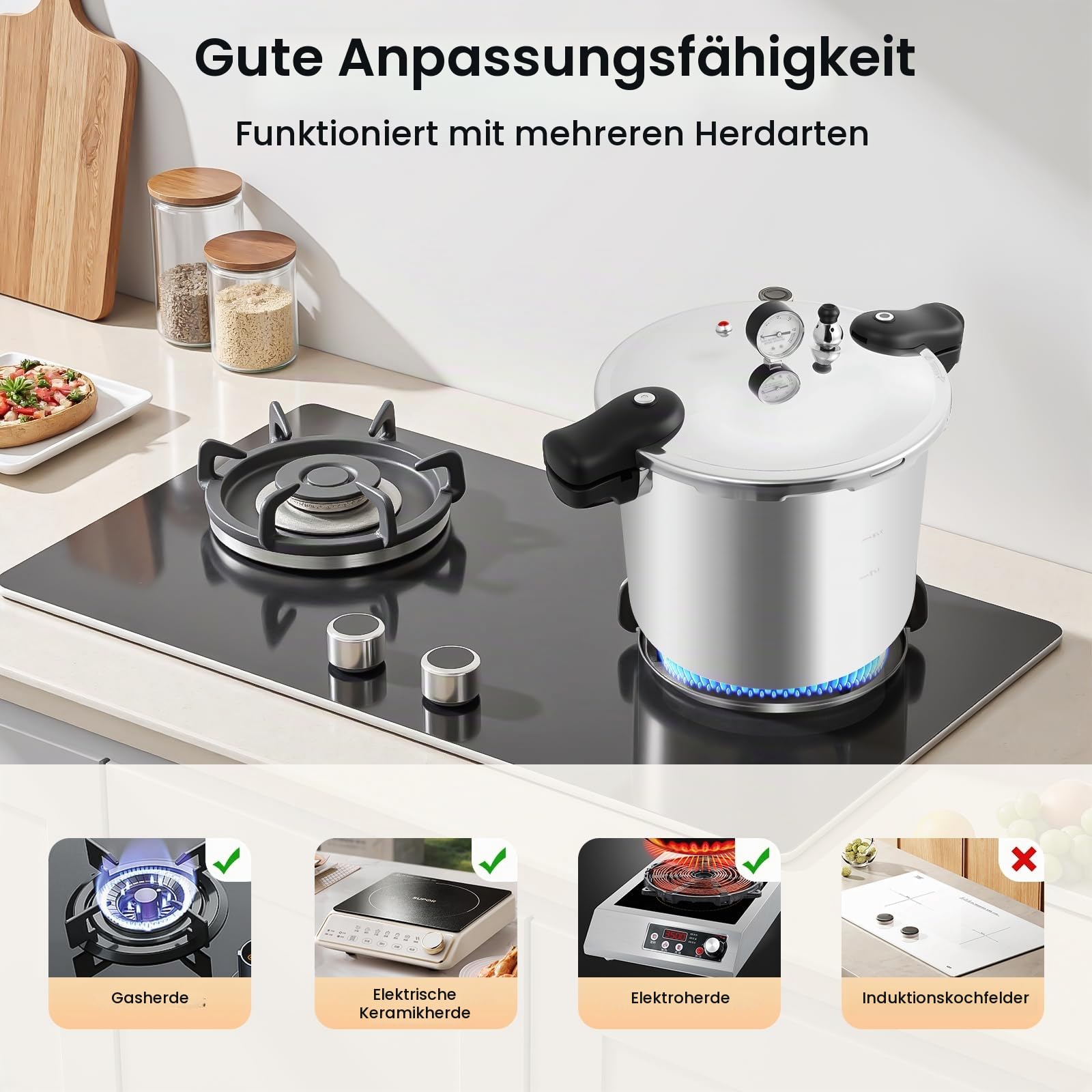 22L Schnellkochtopf 23Qt Aluminiumlegierung pressure cooker