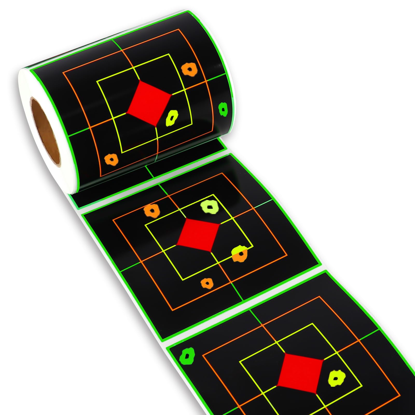 Highwild Splatter Adhesive Sight in Shooting Target Stickers - Splash Effect of Multiple Colors (4 INCH - 200 Pack)