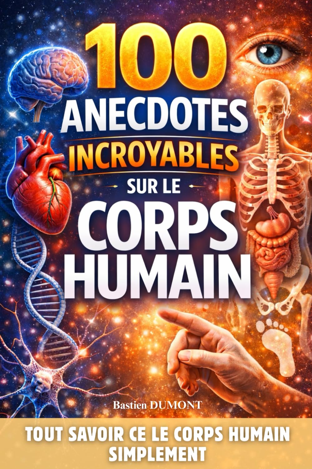 100 Anecdotes incroyables sur le corps humain: Tout savoir sur le corps humain simplement. Livre sur le corps humain