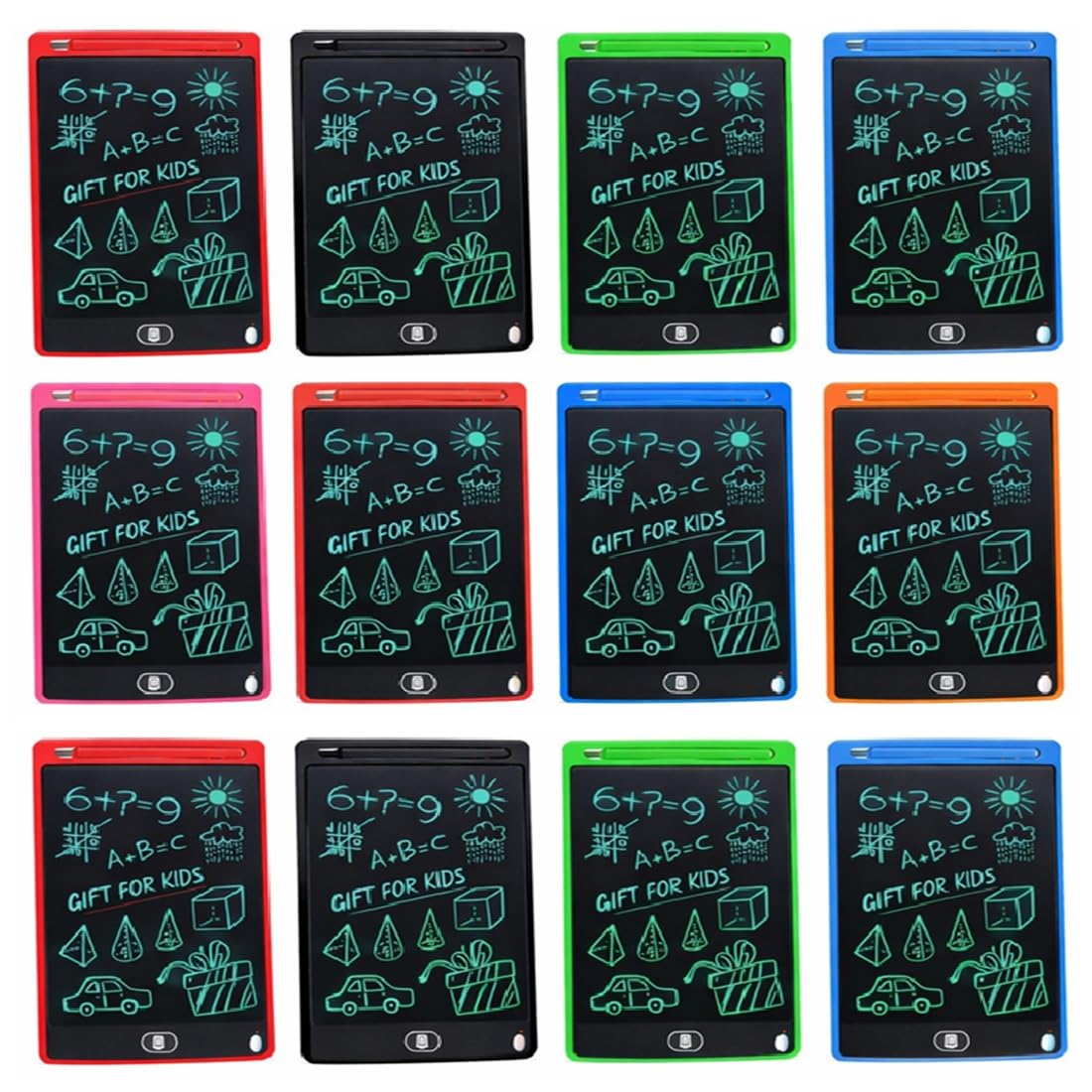 Toy Imagine Pack of 12 Birthday Party Return Gift LCD Writing Tablet for Kids with Stylus 8.5 Inch Doodle Board for Kid Electronic Toy Erasable Drawing Pad,Return Gifts Magic Slate for kids 4-10 years