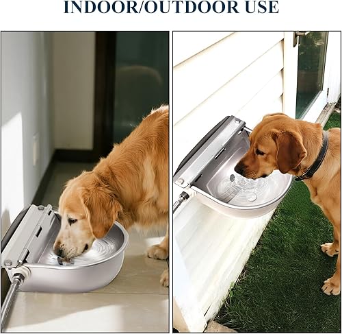 Miniatura 3 de Cuenco de agua automático para perro de gran tamaño, cuenco de agua potable para animales, cuenco de agua para perros al aire libre, cuenco de agua