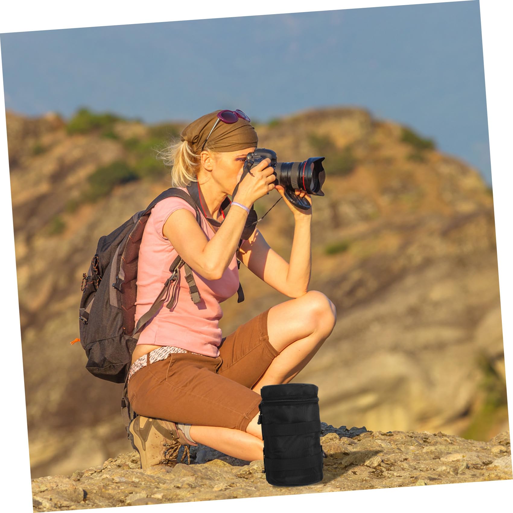 Hemobllo 2pezzi Custodia Protettiva Per Obiettivi Fotografici e Antiurto Large Accessorio Per Fotografi Professionisti e Appassionati