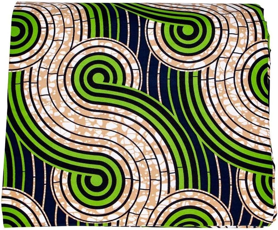 BintaRealWax African Fabric 6 Yard Ankara Fabric Tribal Print Cloth Dashiki Long Skirts