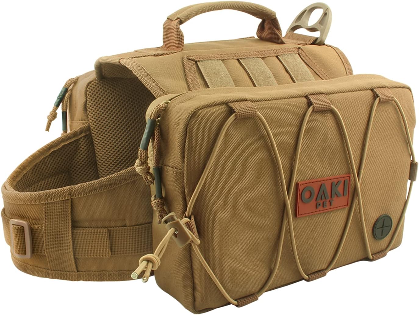 Dog Saddle Bag - Backpack for Dogs to Wear - Dog Backpack Harness for Hiking - Camping Gear with Side Pockets for Supplies and Accessories - K9 Backpack for Large and Medium Dogs : Pet Supplies