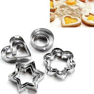 EKIND Cookie Cutters SetStainless Steel for Baking Fondant Biscuits Pastry Dough